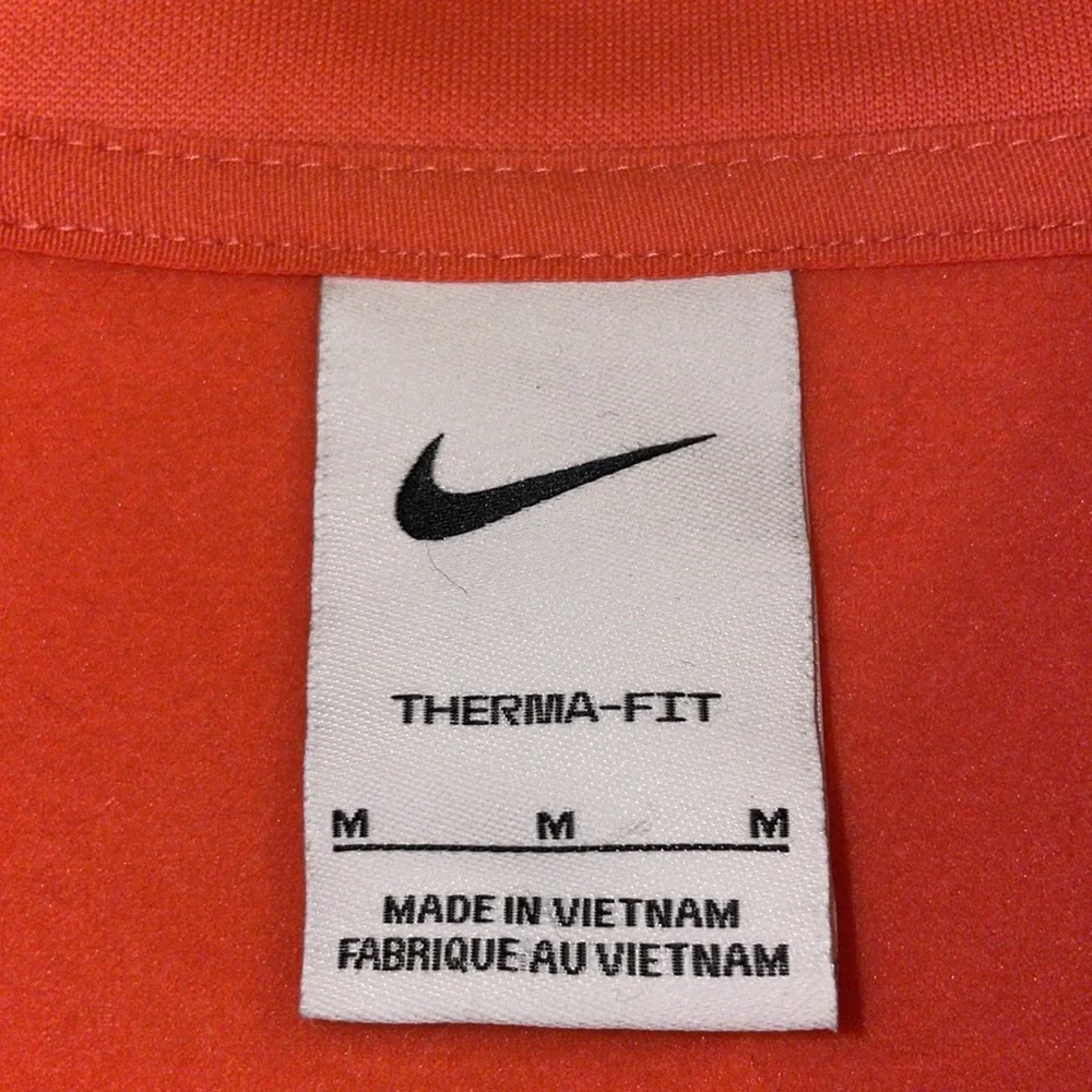 Nike Therma Fit Victory Orange Full Zip Medium Men’s Golf Vest with Black